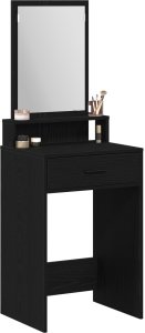 vidaXL Czarny dąb Materiał drewnopochodny, lustro 50 x 41 x 140 cm 3