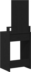 vidaXL Czarny dąb Materiał drewnopochodny, lustro 50 x 41 x 140 cm 7