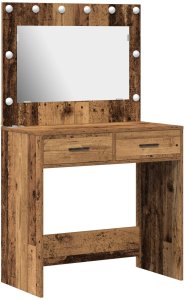 vidaXL Stare drewno Drewno inżynieryjne 78,5 x 41 x 135 cm Lustro 2