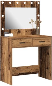 vidaXL Stare drewno Drewno inżynieryjne 78,5 x 41 x 135 cm Lustro 3