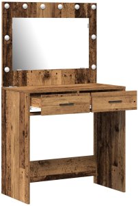 vidaXL Stare drewno Drewno inżynieryjne 78,5 x 41 x 135 cm Lustro 4