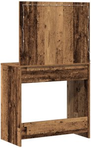 vidaXL Stare drewno Drewno inżynieryjne 78,5 x 41 x 135 cm Lustro 7