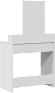 vidaXL Biała MDF 79 x 41 x 140 cm Toaletka Prostokątna Nowoczesna 8
