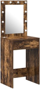 vidaXL Wędzony dąb Lite drewno dębowe 50 x 41 x 135 cm Szuflady 2