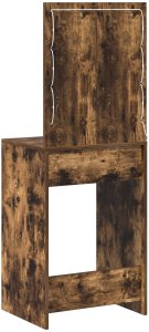 vidaXL Wędzony dąb Lite drewno dębowe 50 x 41 x 135 cm Szuflady 7