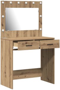 vidaXL Dąb rzemieślniczy MDF z dębowym laminatem 78,5 x 41 x 135 cm 4