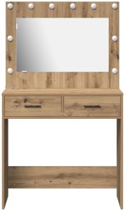 vidaXL Dąb rzemieślniczy MDF z dębowym laminatem 78,5 x 41 x 135 cm 5