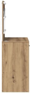 vidaXL Dąb rzemieślniczy MDF z dębowym laminatem 78,5 x 41 x 135 cm 6