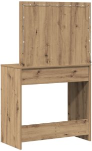 vidaXL Dąb rzemieślniczy MDF z dębowym laminatem 78,5 x 41 x 135 cm 7