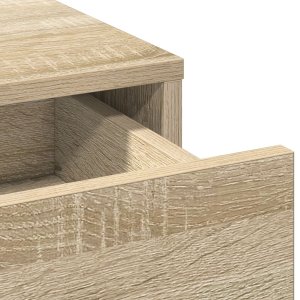 vidaXL Sonoma oak Drewno inżynieryjne, szkło 78.5 x 41 x 135 cm Toaletka 8