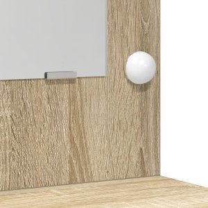 vidaXL Sonoma oak Drewno inżynieryjne, szkło 78.5 x 41 x 135 cm Toaletka 9