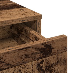 vidaXL Stare drewno Lite drewno 100 x 41 x 140 cm Lustro Toaletka 9