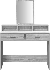 vidaXL Szary sonoma 100 x 41 x 140 cm Toaletka 6