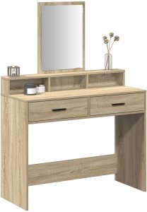 vidaXL Dąb Sonoma Płyta wiórowa, fornir 100 x 41 x 140 cm Toaletka 3