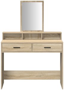 vidaXL Dąb Sonoma Płyta wiórowa, fornir 100 x 41 x 140 cm Toaletka 6