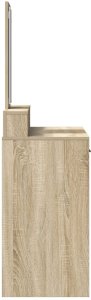 vidaXL Dąb Sonoma Płyta wiórowa, fornir 100 x 41 x 140 cm Toaletka 7