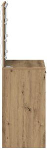 vidaXL Dąb artystyczny MDF, Szkło 50 x 41 x 135 cm Lustro Toaletka 6