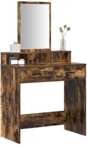 vidaXL Wędzony dąb Drewno inżynieryjne 79 x 41 x 140 cm Lustro 3