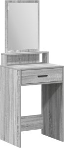 vidaXL Szary sonoma szkło 50 x 41 x 140 cm 2