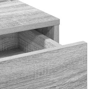 vidaXL Szary sonoma szkło 50 x 41 x 140 cm 8