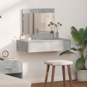 vidaXL Toaletka Beton szary MDF 83 x 40 x 70 cm Toaletka Prostokątna 1