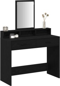 vidaXL Czarny dąb Drewno inżynieryjne 100 x 41 x 140 cm Przechowywanie 3