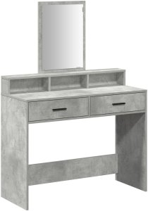 vidaXL Szary beton Płyta wiórowa 100 x 41 x 140 cm Nowoczesna toaletka 2