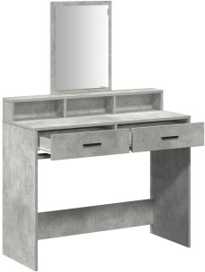 vidaXL Szary beton Płyta wiórowa 100 x 41 x 140 cm Nowoczesna toaletka 5