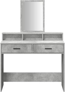 vidaXL Szary beton Płyta wiórowa 100 x 41 x 140 cm Nowoczesna toaletka 6