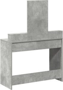 vidaXL Szary beton Płyta wiórowa 100 x 41 x 140 cm Nowoczesna toaletka 8