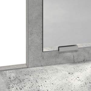 vidaXL Szary beton Płyta wiórowa 100 x 41 x 140 cm Nowoczesna toaletka 10