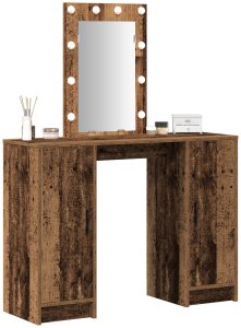 vidaXL Stare drewno Standard Lustro Toaletka 3