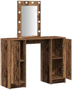 vidaXL Stare drewno Standard Lustro Toaletka 4