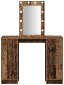 vidaXL Stare drewno Standard Lustro Toaletka 5