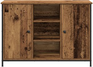 vidaXL Komoda Stare drewno Płyta wiórowa z metalową ramą Średnia Komoda 6