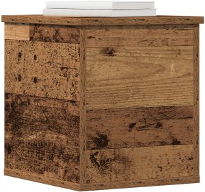 vidaXL Skrzynia do przechowywania Stare drewno Lite drewno 30 x 35 x 35 cm 2