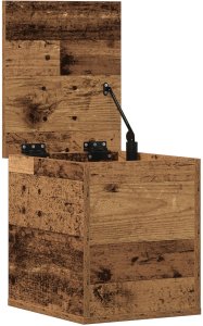 vidaXL Skrzynia do przechowywania Stare drewno Lite drewno 30 x 35 x 35 cm 4