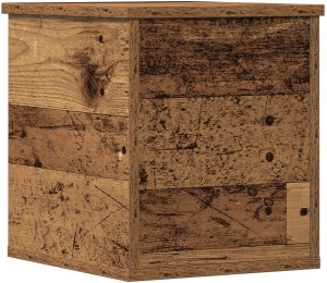 vidaXL Skrzynia do przechowywania Stare drewno Lite drewno 30 x 35 x 35 cm 5