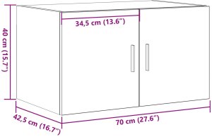 vidaXL Rustykalna szafka bufetowa Stare drewno 10