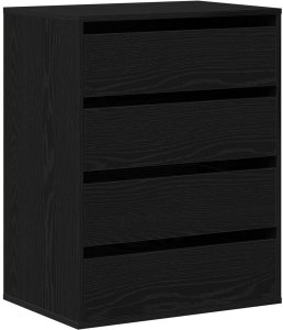 vidaXL Komoda z szufladami Czarny dąb Średni 2