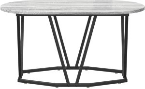 vidaXL Stoliki kawowe Szary Sonoma Metal Średni 4