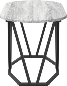 vidaXL Stoliki kawowe Szary Sonoma Metal Średni 5