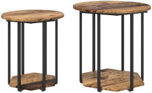 vidaXL Stoliki Końcowe Kompaktowy 2