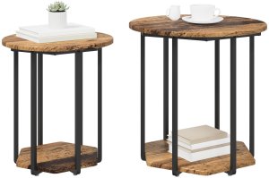 vidaXL Stoliki Końcowe Kompaktowy 3