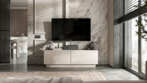 Szafka RTV komoda Kaszmir Mat 120 cm mała stojąca / wisząca 2