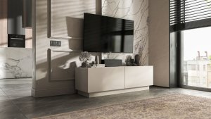 Szafka RTV komoda Kaszmir Mat 120 cm mała stojąca / wisząca 3