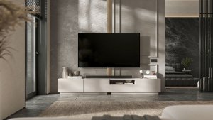 Szafka RTV komoda Kaszmir Mat 120 cm mała stojąca / wisząca 7