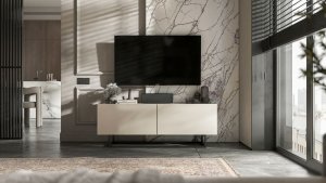 Szafka RTV Loft Industrialna komoda kaszmir mat 120 cm 2