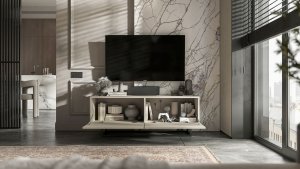 Szafka RTV Loft Industrialna komoda kaszmir mat 120 cm 4