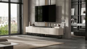 Szafka RTV Loft Industrialna komoda kaszmir mat 120 cm 6